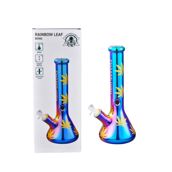 Glas-Bong CHAMP HIGH RAINBOW LEAF ca. 35cm
